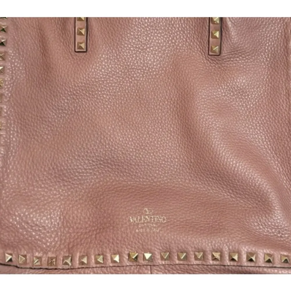 Valentino large Rockstud trapeze tote - reversible pink and grey! - Picture 7 of 10